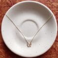 18K Gold Plated Enamel & Crystal Bow Necklace