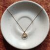 18K gold plated galaxy glow pendant necklace