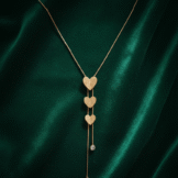 Affordable Anti Tarnish Triple Heart Pendant Necklace