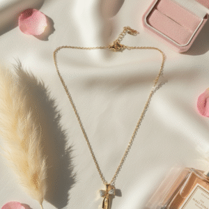 Anti Tarnish Bow Necklace