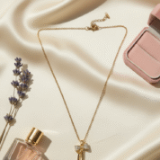 Anti Tarnish Bow Pendant Necklace