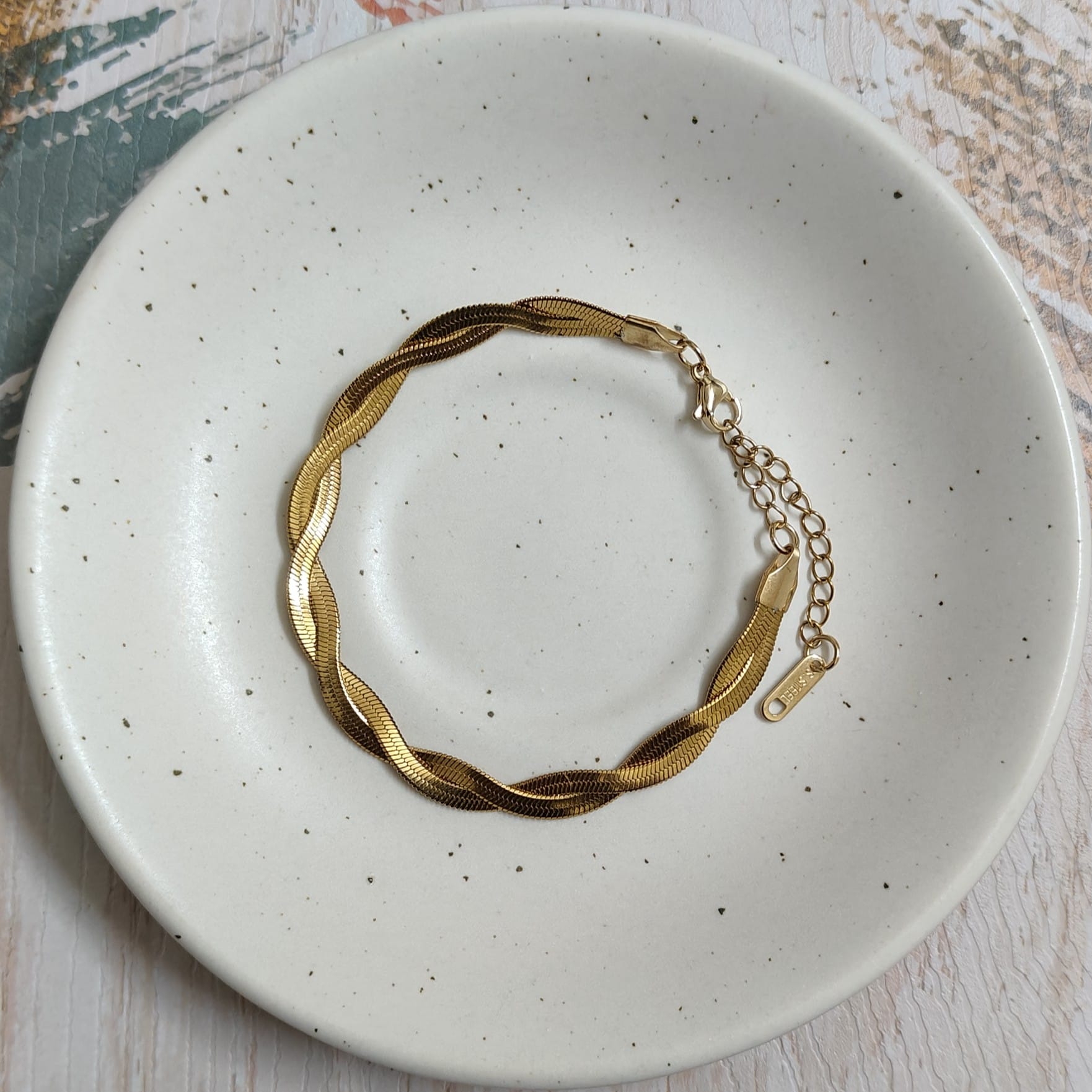 Anti-Tarnish Gold Plated Snake Bracelet