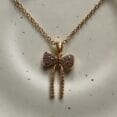 Bow Pendant Anti Tarnish Necklace