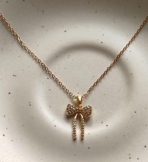 Bow Pendant Necklace