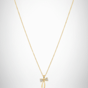 Bow Ribbon Pendant Necklace