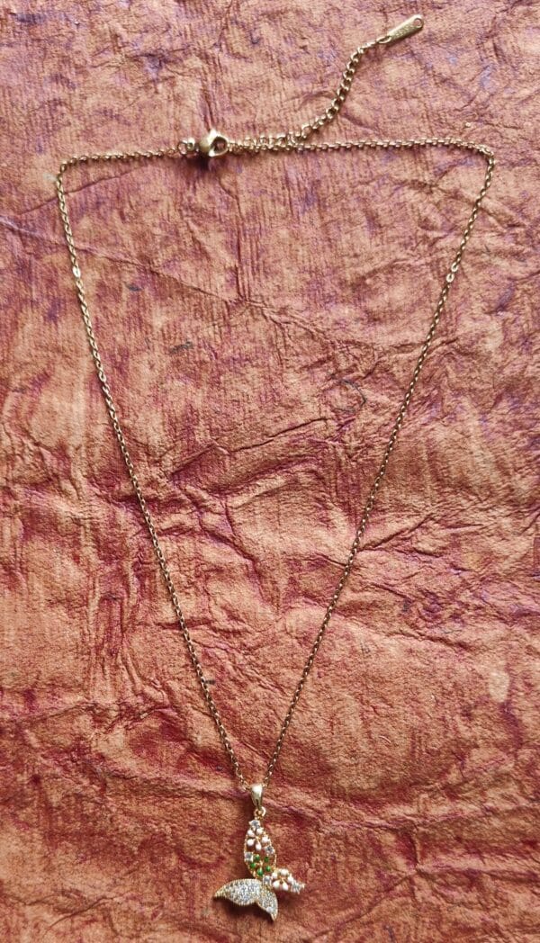 Floral Zircon Anti Tarnish Chain for Women & Girls