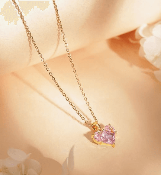 Gold Heart Pendant Necklace