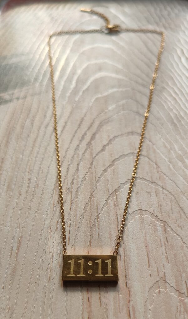Gold Plated 11 11 Angel Number Lucky Necklace