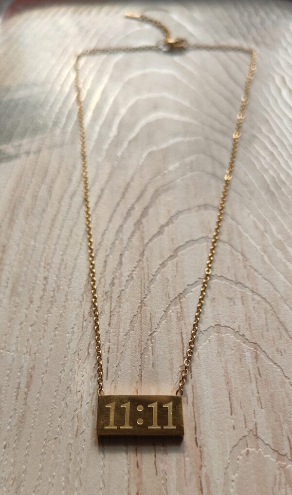 Gold Plated 11 11 Angel Number Lucky Necklace Gold Plated 11 11 Angel Number Lucky Necklace
