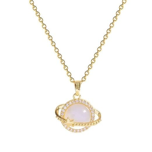 Gold Plated Planet & Star Anti Tarnish Necklace
