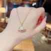 Gold Plated Planet & Star Necklace