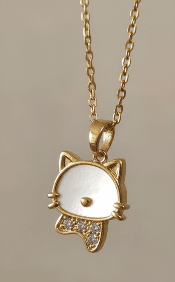 Kitty Pendant Anti Tarnish Necklace Kitty Pendant Anti Tarnish Necklace