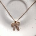 Zircon Bow Necklace