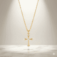 Zirconia Stones Cross Necklace