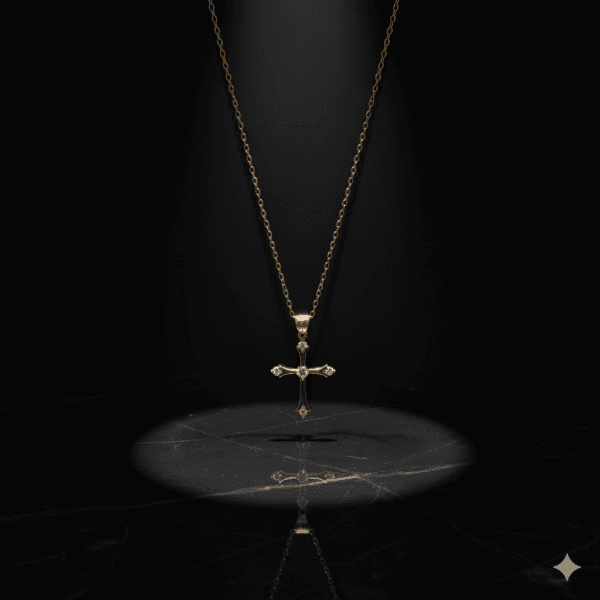 Zirconia Stones Cross Necklace Necklace