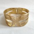18K gold plated multi strand statement cuff bracelet for women tipsy looks
