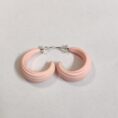 Vibrant soft matte finish chunky hoop earrings for women tipsy looks