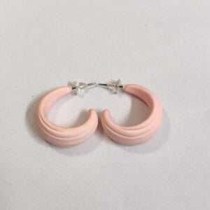 Vibrant soft matte finish chunky hoop earrings for women tipsy looks