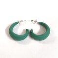 Vibrant soft matte finish chunky hoop earrings for women tipsy looks
