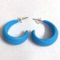 Vibrant soft matte finish chunky hoop earrings for women tipsy looks